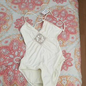 SOLD!!White one piece swimsuit